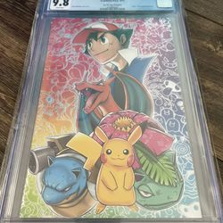 Pokemon Natwa Art Book Cgc 9.8 NYC Foil