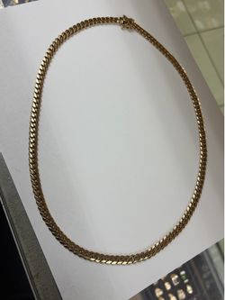 10K CUBAN LINK CHAIN, 24.5”