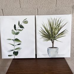 Canvas Plant Paintings 