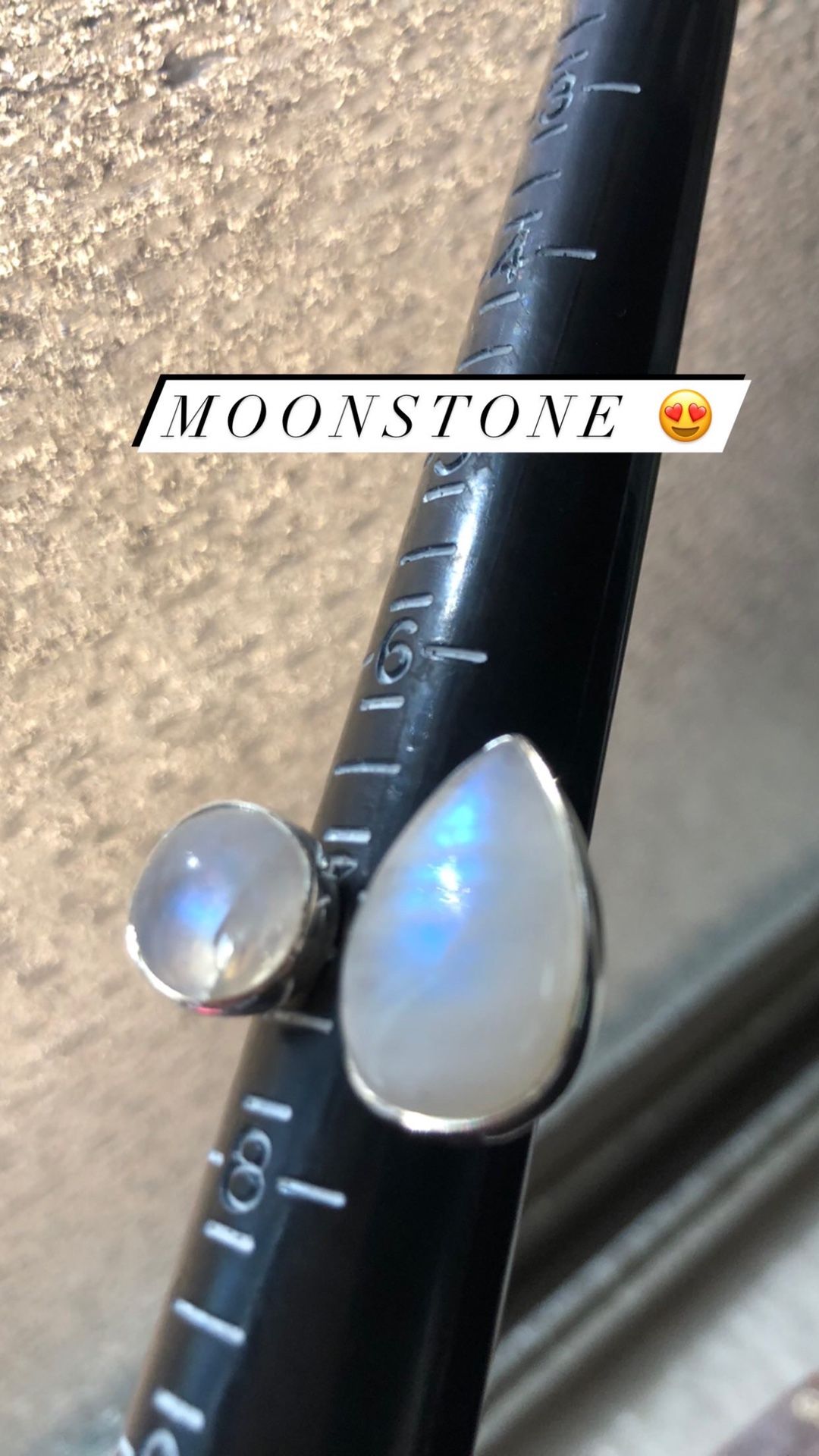 Moonstone Sterling Silver Rings 💍🤍