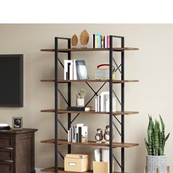 New Rustic Five Tier Bookshelf Pd $110 