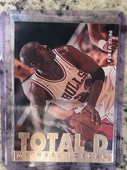 Michael Jordan 1995-96 Fleer Total D Card