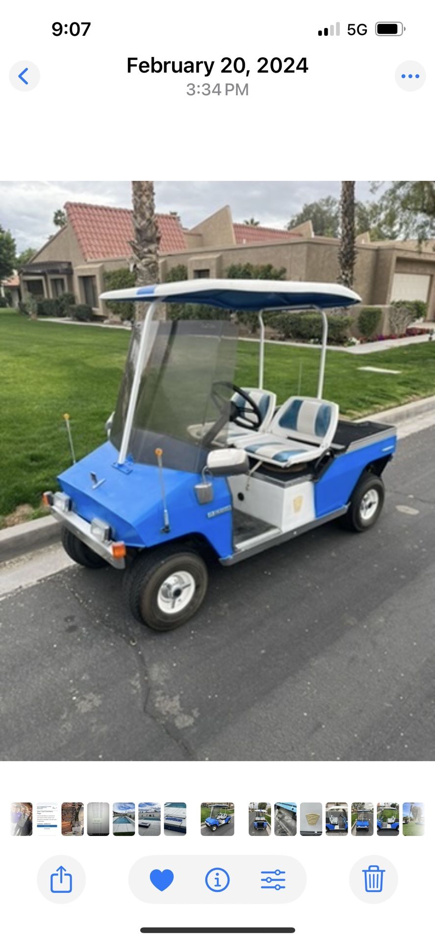 1979 Taylor, Dunn Teebird vintage golf cart