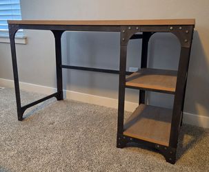 Desk with Side Shelves