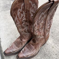 Women’s Leather Cowboy Boots Size 7