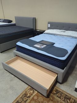 QUEEN STORAGE PLATFORM BEDFRAME