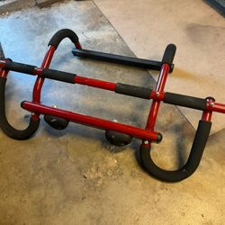 Pull Up Bar With Rock Climbing Hand Holds