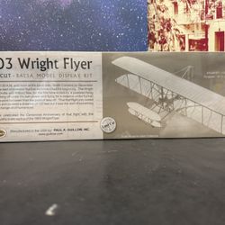 1903 Wright Flyer. Balsa Wood Model Kit. New Unopened.