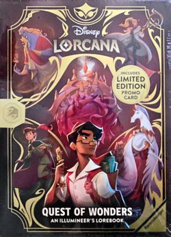 Disney Lorcana Quest Of Wonders illumineers  Lorebook W/ Promo SEALED