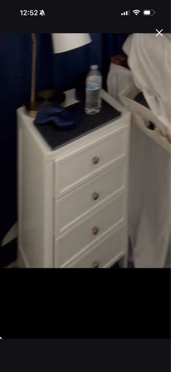 Small nightstand tall. White