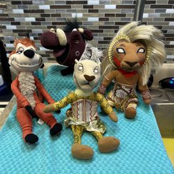 Collectible Vintage Disney The Lion King Broadway musical production plush toys