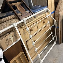 Antique Iron Headboard