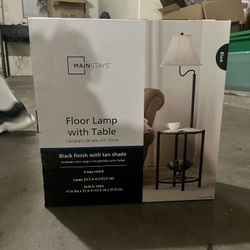 Floor Lamp With Table 