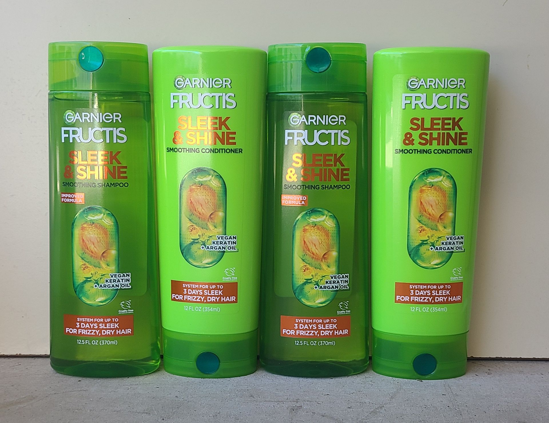 Garnier fructis sleek and shine shampoo and conditioner