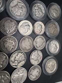 30 silver dimes some are Unk