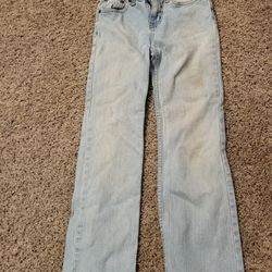 Girls 7 Faded Glory boot cut blue jeans Lot 18