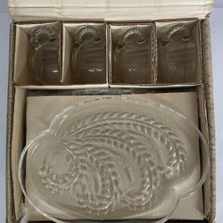 Vintage Federal Glass Homestead/Hospitality Snack Set