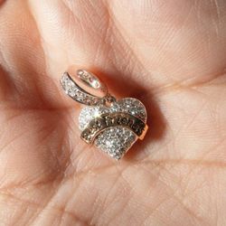 Gorgeous 925 Sterling Silver Best Friends Heart Charm - Pandora Style Brand New