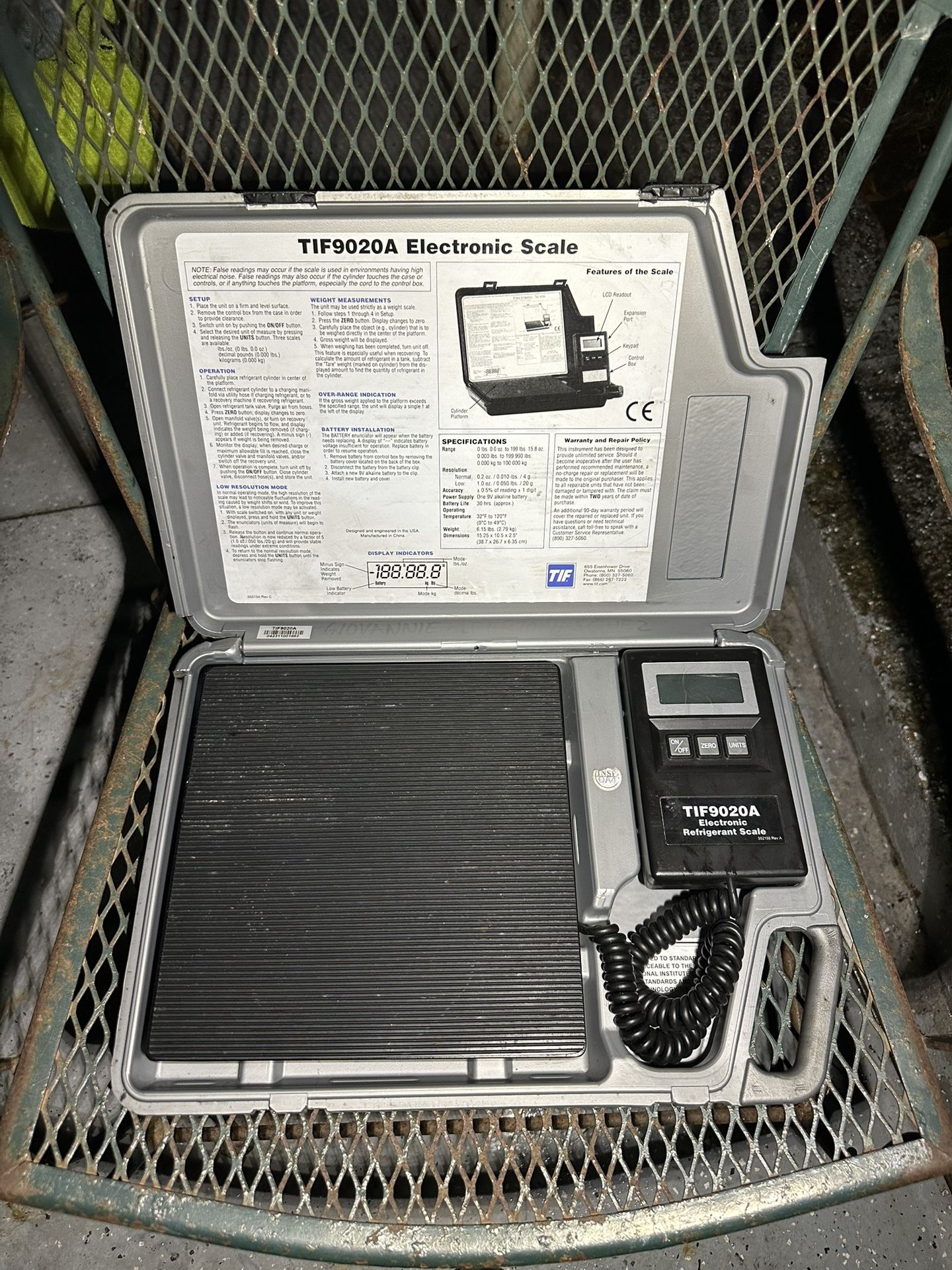 Refrigerant Scale