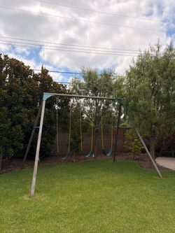 10ft Metal Swing Set