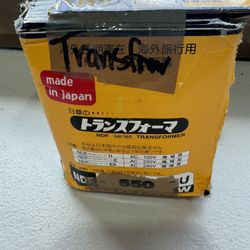 NISSYO NDF-550U Voltage Converter Down Transformer 120V To 100V 550W A Plug