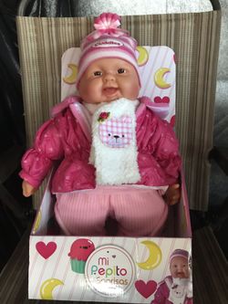 brand new large giggling baby doll