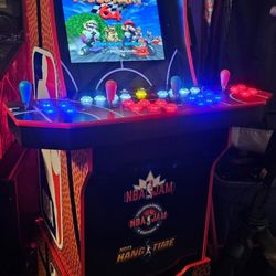 NBA Jam Arcade1up Cabinet With Over 15,000 Retro Video Games 