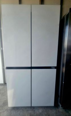 White Samsung Bespoke Refrigerator Still Looks New
