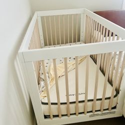Babyletto Hudson 3-in-1 Convertible Crib with Avocado Mattress