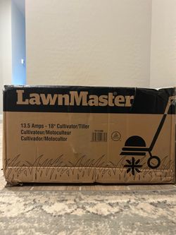 NEW IN BOX LawnMaster 18" Electric Cultivator Tiller REG PRICE $180