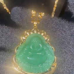 24k Buddha Pedant And Chain 