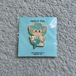 molly tea birthday pin (pisces)