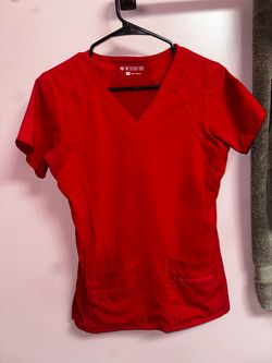 Med Couture Red Scrub Set, XS