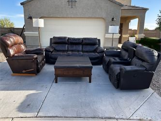 It’s not a sofa set, but it's functional and has no tears."
