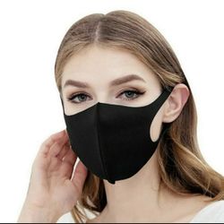 25 PCS Black Face Fashion Mask Washable Reusable 