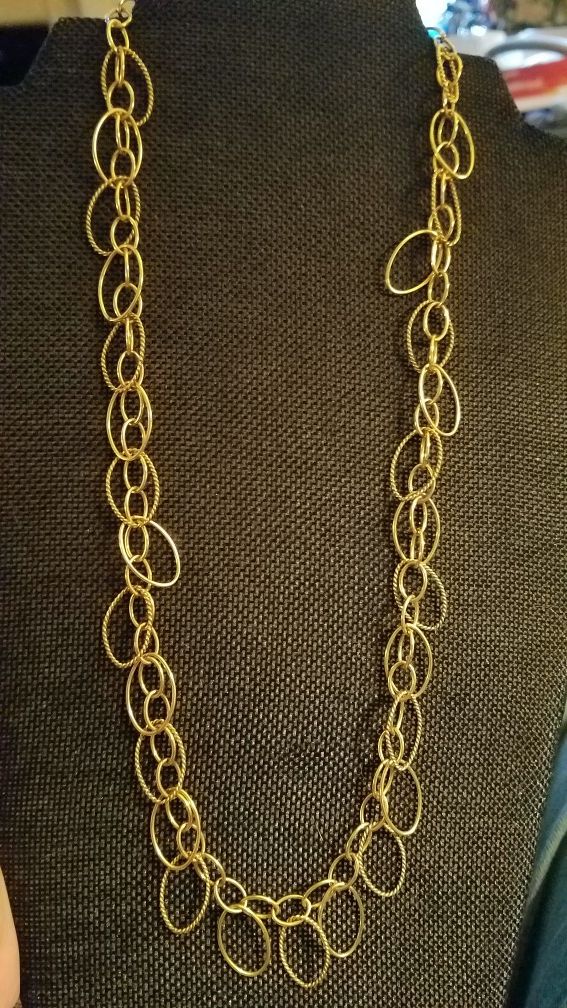 Vintage gold filled chain necklace