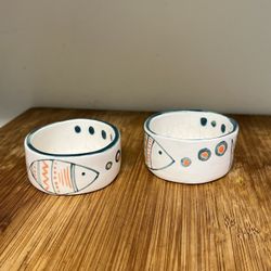 2pc Vintage Pottery Bowls