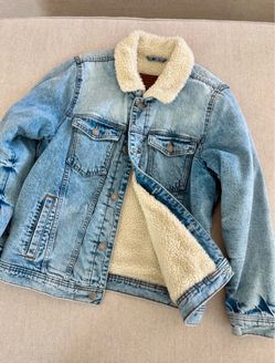 Abercrombie and Fitch Sherpa lined Jean jacket￼