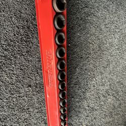 12pc 3/8" Drive 6-Point Metric Flank Drive® Shallow Impact Socket Set (10-19, 21 and24)