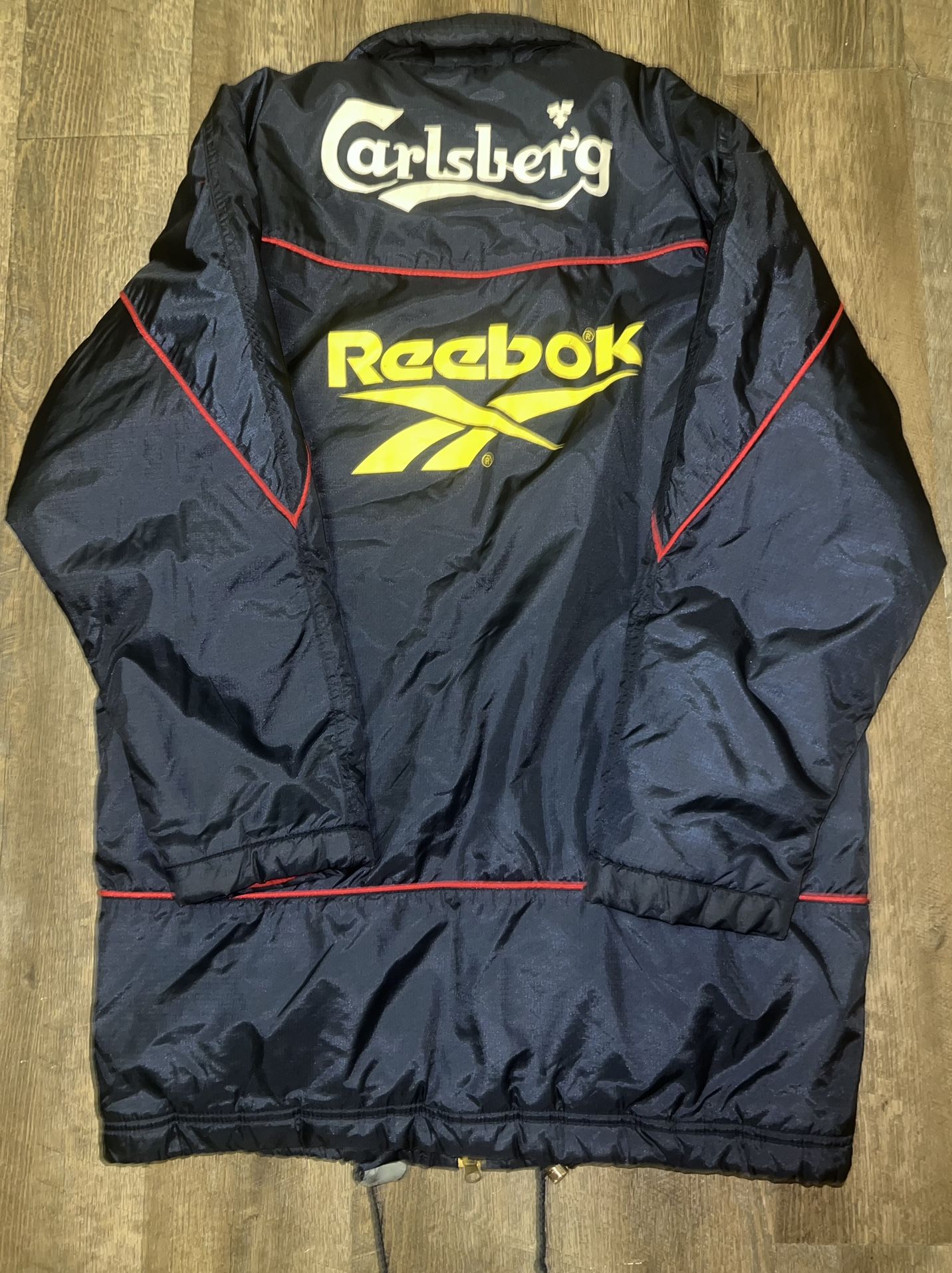 Vintage Carlsberg Reebok Parka Jacket size Large
