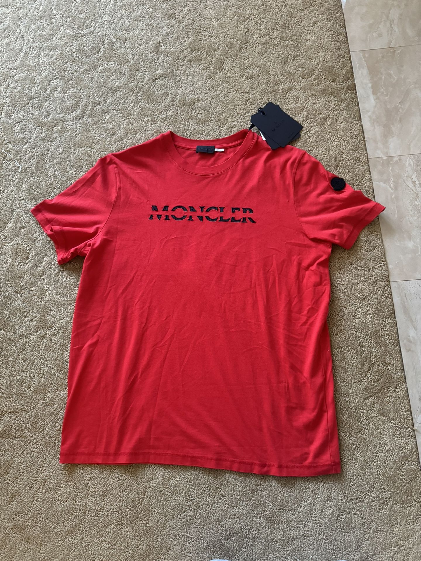 Brand New Red Moncler tshirt