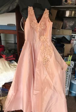Beautiful peach dress for a special occasion
