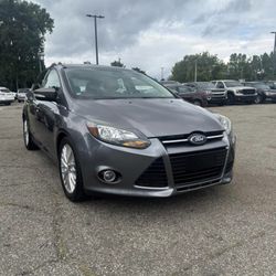 2014 GRAY FORD FOCUS TITANIUM 🄻🄴🄰🅃🄷🄴🅁 Gᗩᔕ ᔕᗩᐯEᖇ ᒪOᗯ ᗰIᒪEᔕ HATCHBACK D͜͡E͜͡P͜͡E͜͡N͜͡D͜͡A͜͡B͜͡L͜͡E͜͡