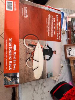 Surfboard bike rack