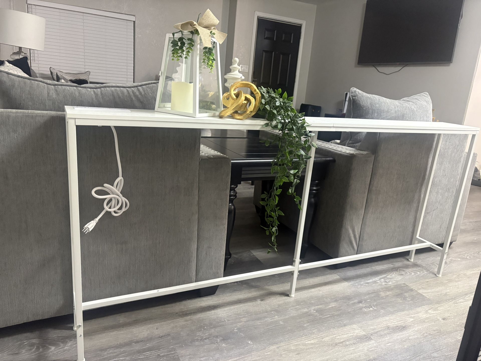 Console Table with Outlet
