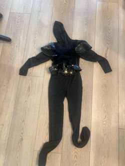 Black Ninja Halloween Costume with Belt
