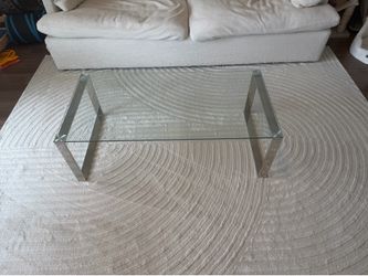 Glass coffee table