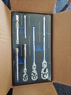 6-Piece Flex Head Ratchet and Extension Bar Set