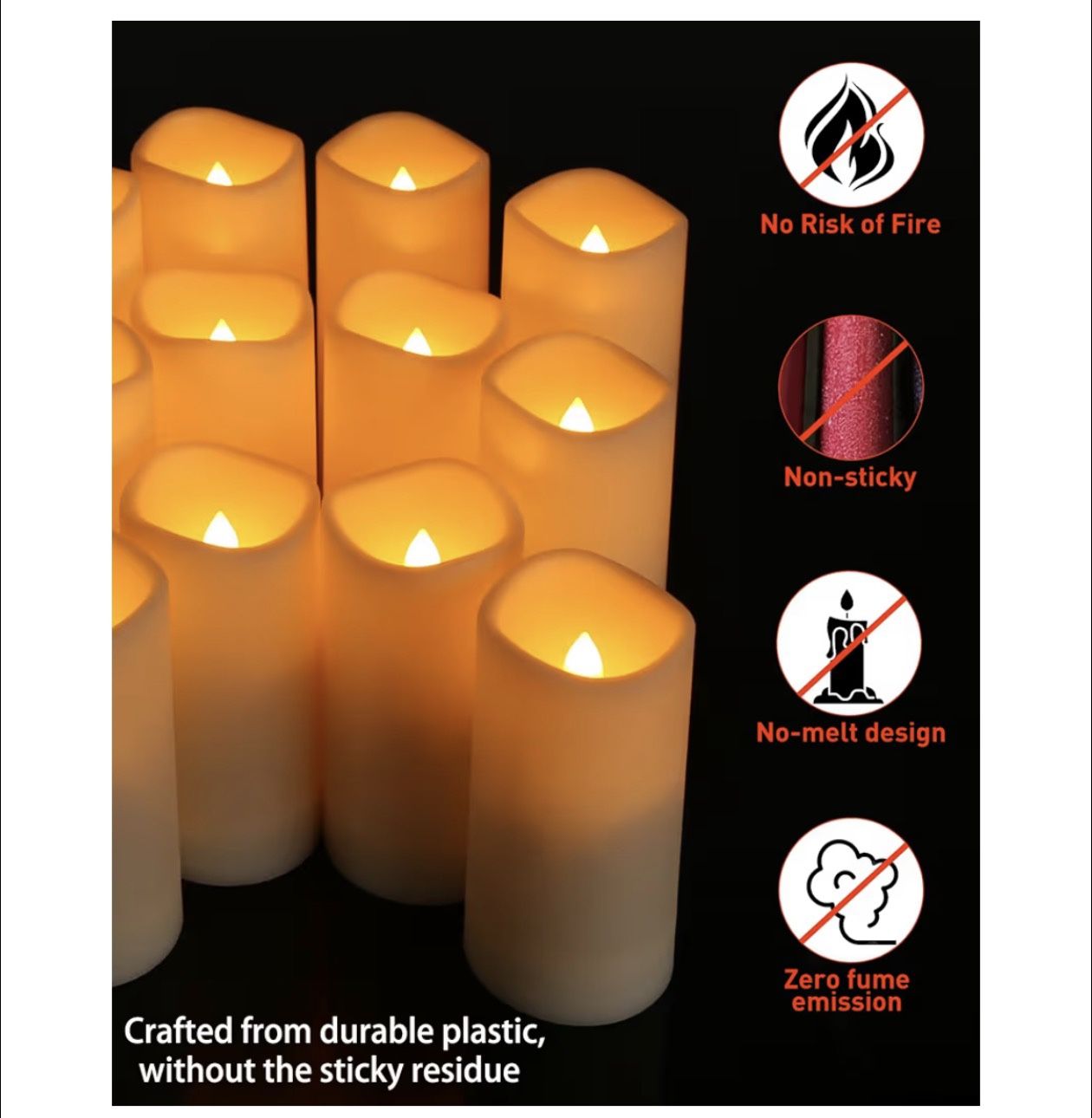 Led Candles Faux Wax Candles