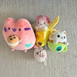 Cute Kawaii Plush Stuffed Animal Lot of 4